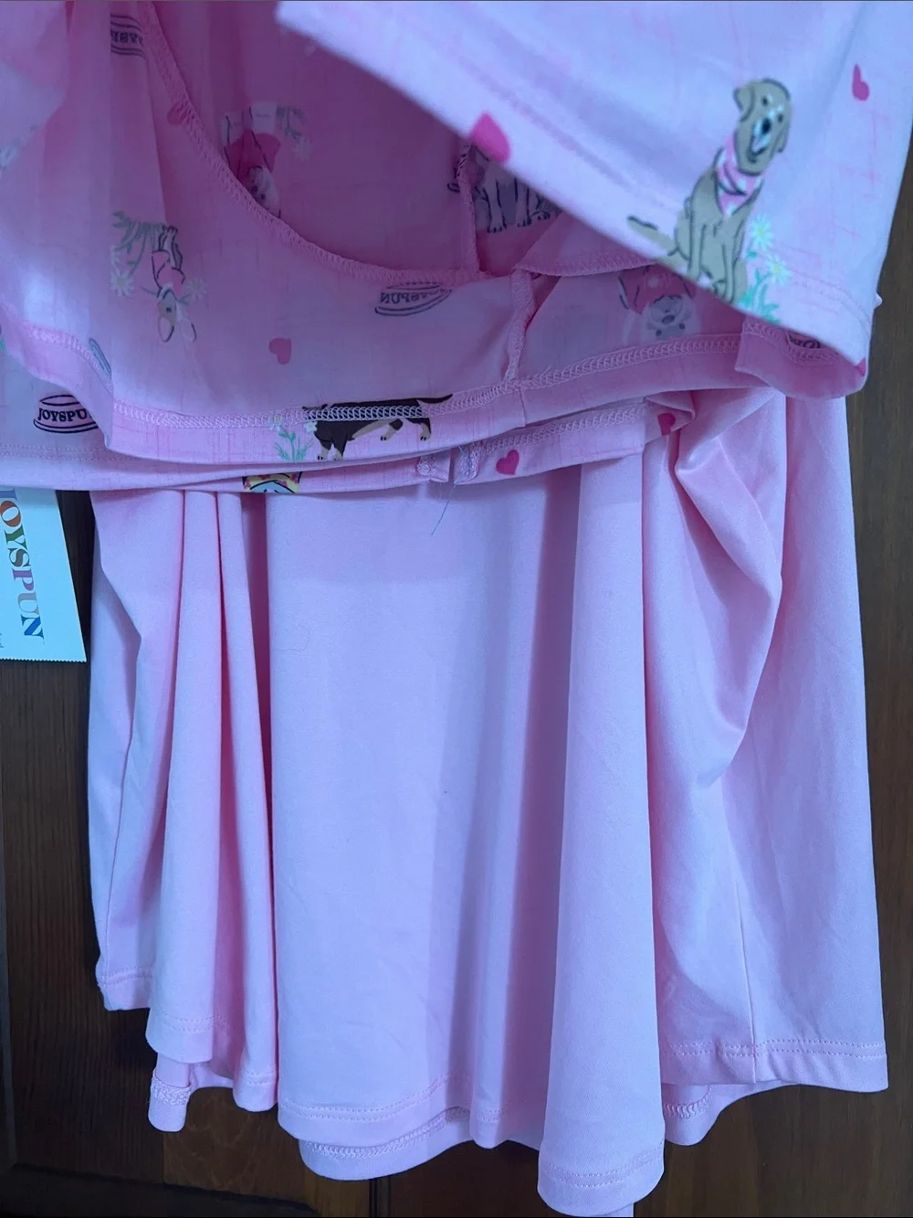Joyspun Kids Pink 'Pawsitive Vibes' Pajama Set